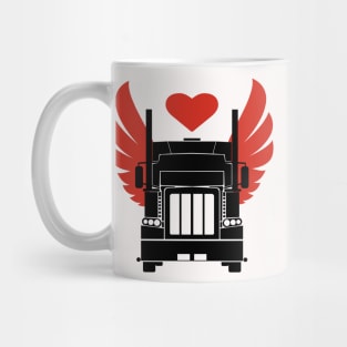 Big Truck with wings and Hart Mug